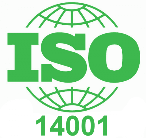 Logo norme ISO 14001 vert