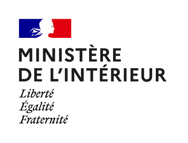 Logo du Ministère de l'Intérieur france avec liberté, égalité et fraternité